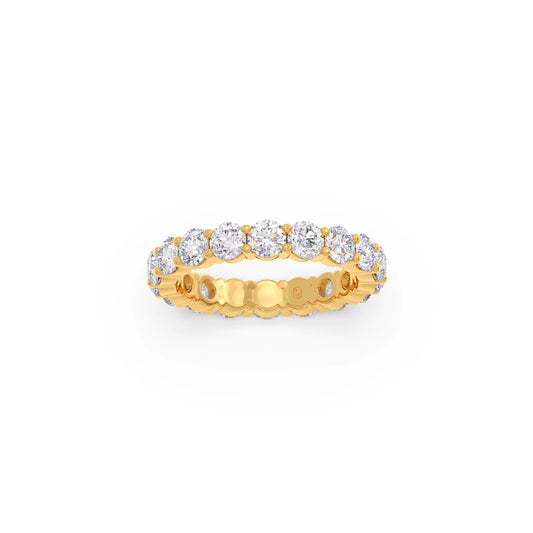 3.06CT Round Cut Diamond Eternity Band