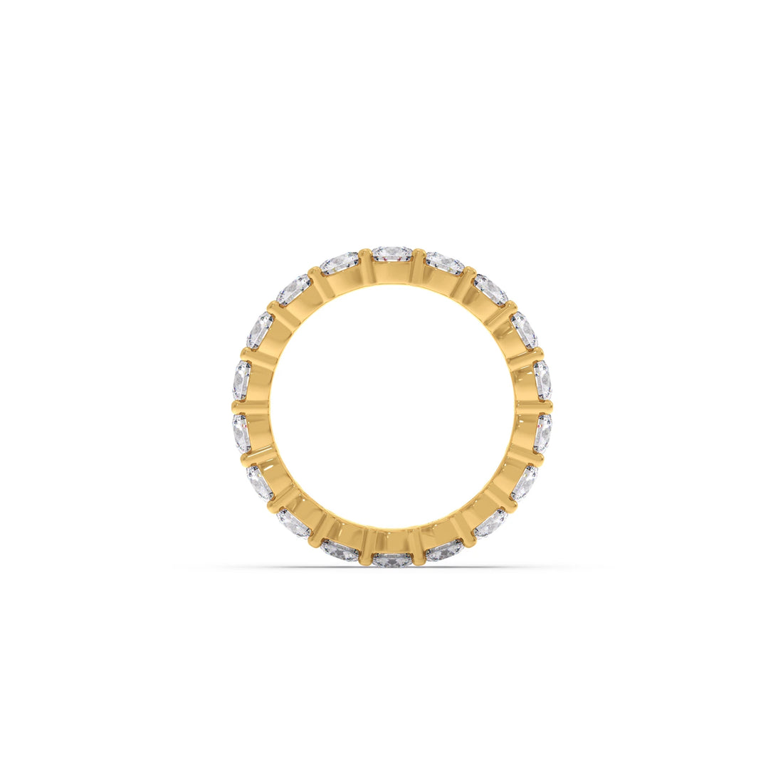 3.06CT Round Cut Diamond Eternity Band