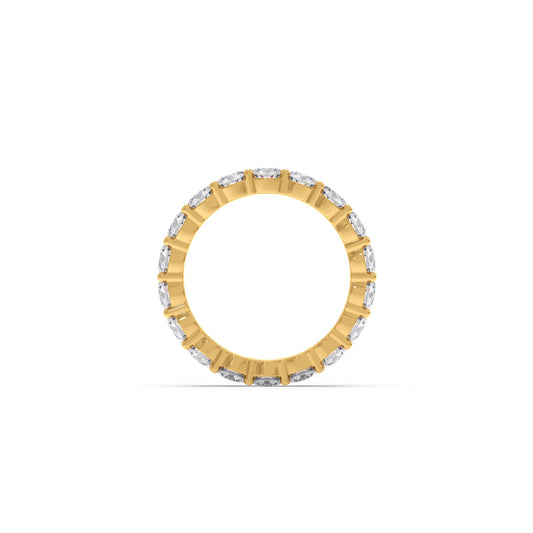 3.06CT Round Cut Diamond Eternity Band