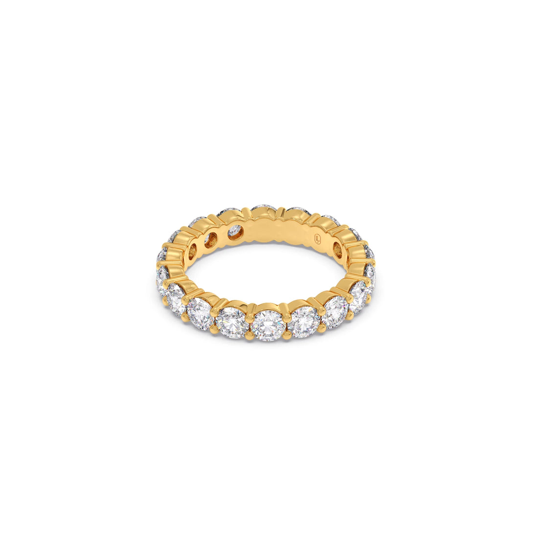3.06CT Round Cut Diamond Eternity Band