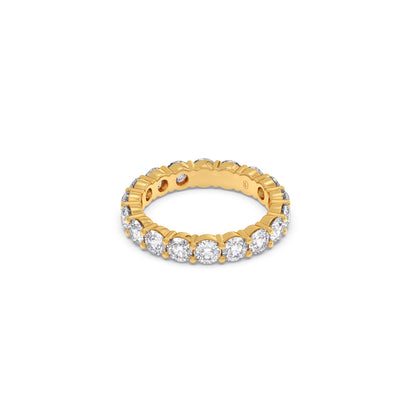 3.06CT Round Cut Diamond Eternity Band
