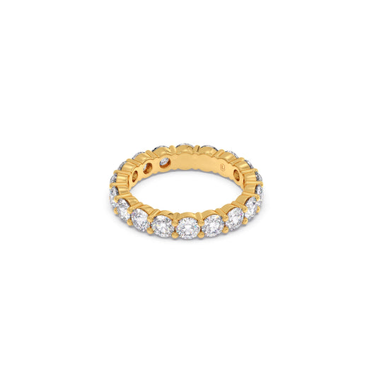 3.06CT Round Cut Diamond Eternity Band