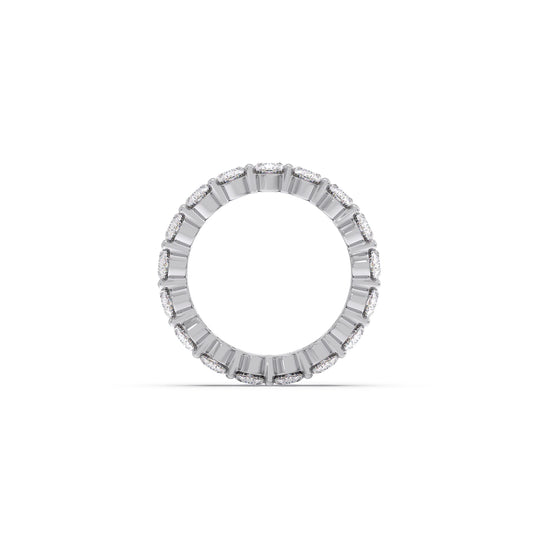 3.80 Ct Oval Cut Diamond Eternity Band