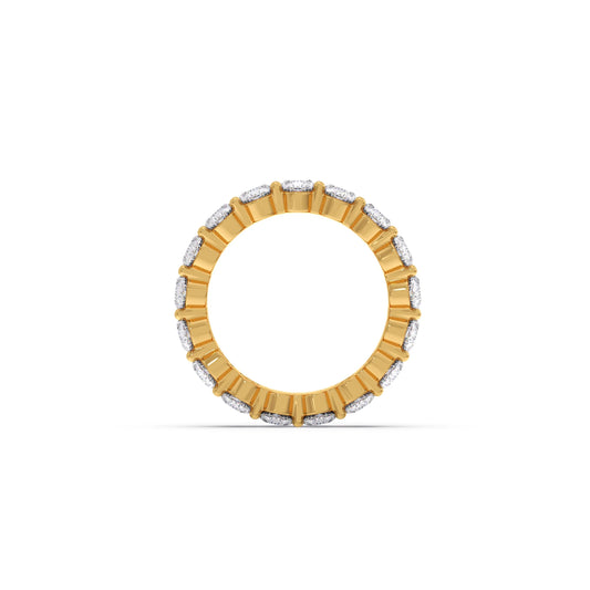 3.80 Ct Oval Cut Diamond Eternity Band