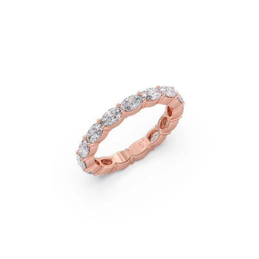 2.0Ct Oval Cut Diamond Eternity Band