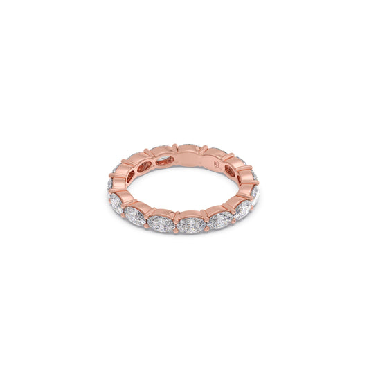2.0Ct Oval Cut Diamond Eternity Band
