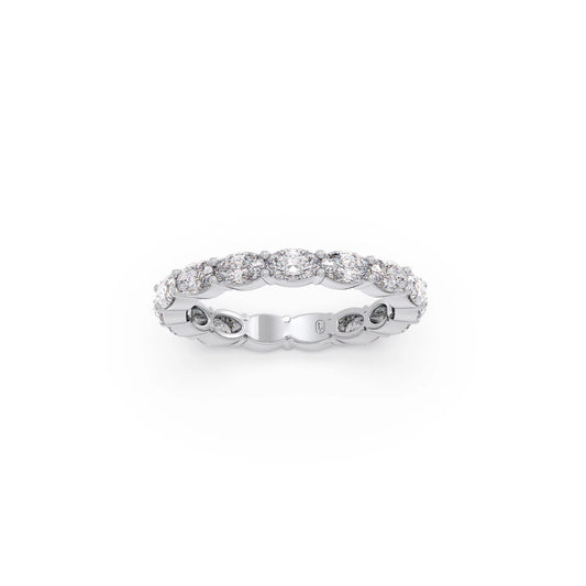 2.0Ct Oval Cut Diamond Eternity Band