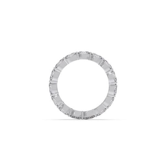 2.0Ct Oval Cut Diamond Eternity Band