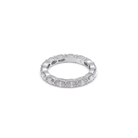 2.0Ct Oval Cut Diamond Eternity Band