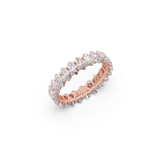 Oval Cut 3.0CT Diamond Eternity Band