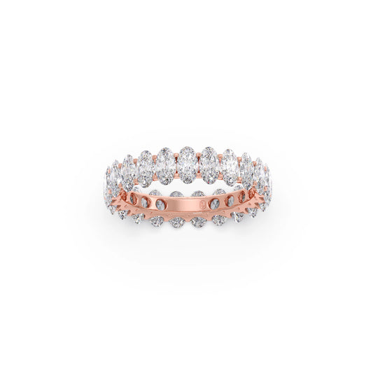 Oval Cut 3.0CT Diamond Eternity Band