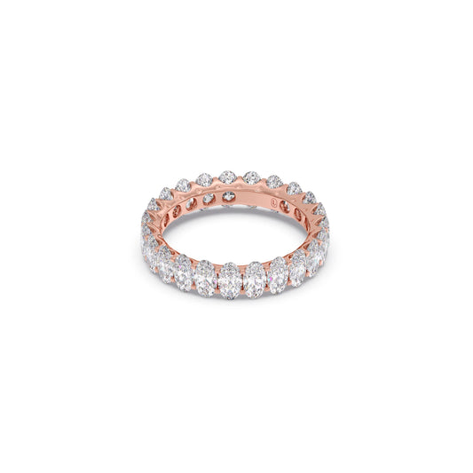 Oval Cut 3.0CT Diamond Eternity Band