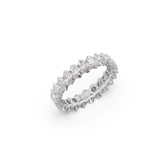 Oval Cut 3.0CT Diamond Eternity Band