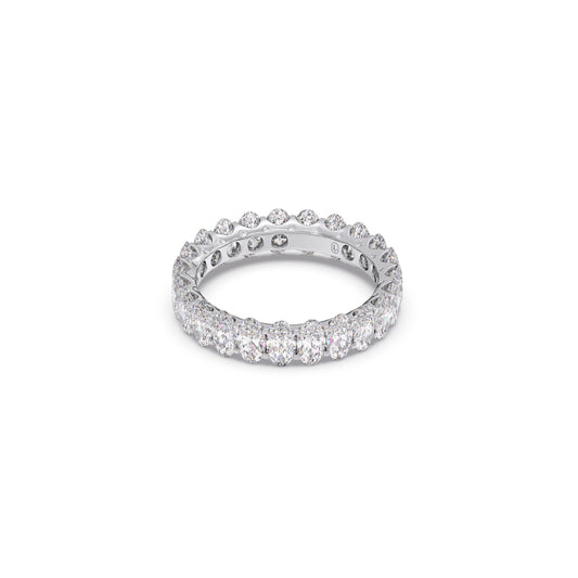 Oval Cut 3.0CT Diamond Eternity Band