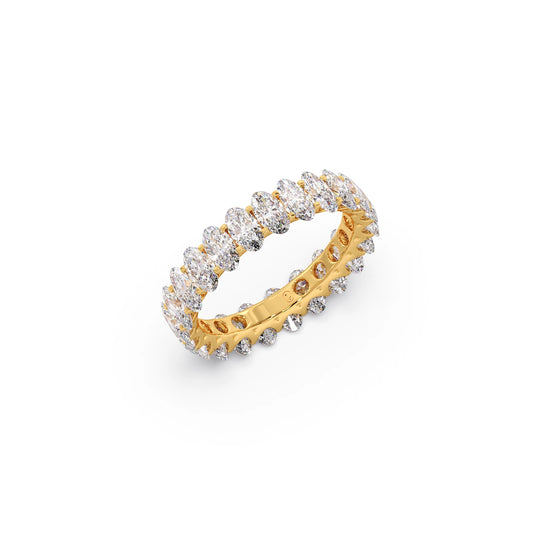 Oval Cut 3.0CT Diamond Eternity Band