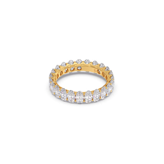 Oval Cut 3.0CT Diamond Eternity Band