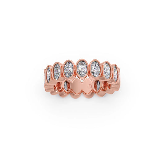 Oval Cut 3.08CT Diamond Eternity Band