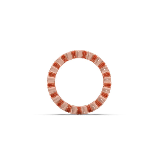 Oval Cut 3.08CT Diamond Eternity Band
