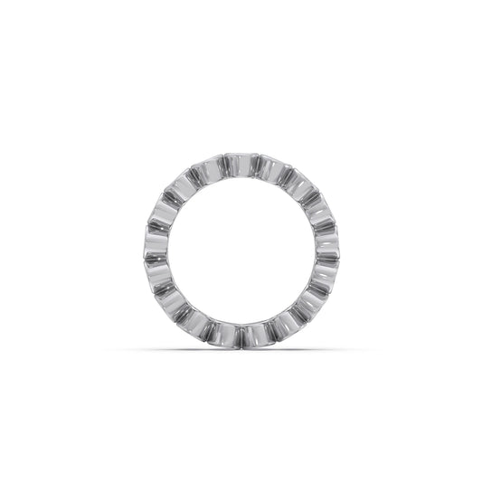 Oval Cut 3.08CT Diamond Eternity Band