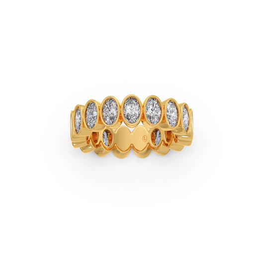 Oval Cut 3.08CT Diamond Eternity Band