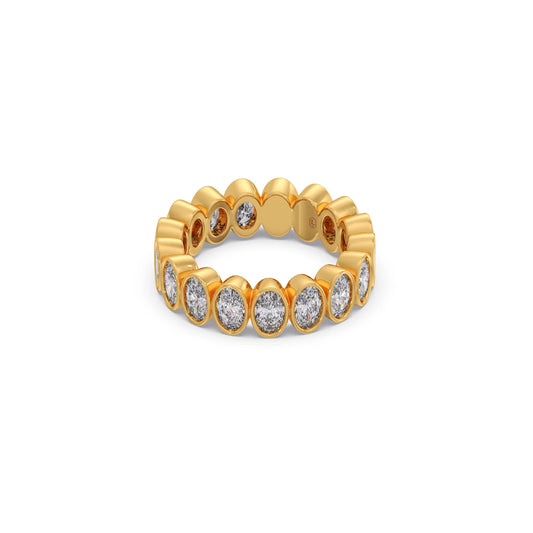 Oval Cut 3.08CT Diamond Eternity Band
