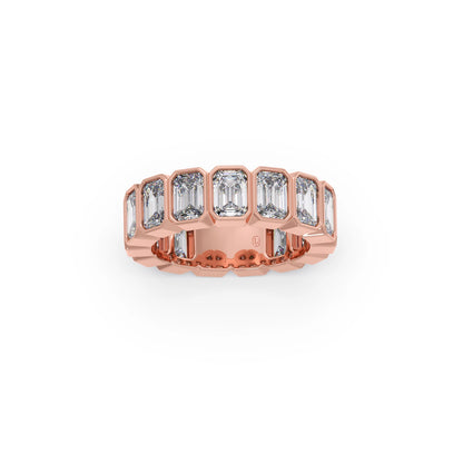 2.4ct Emerald Cut Diamond Eternity Band