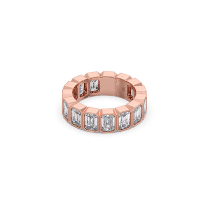 2.4ct Emerald Cut Diamond Eternity Band