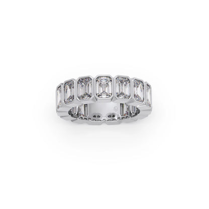 2.4ct Emerald Cut Diamond Eternity Band