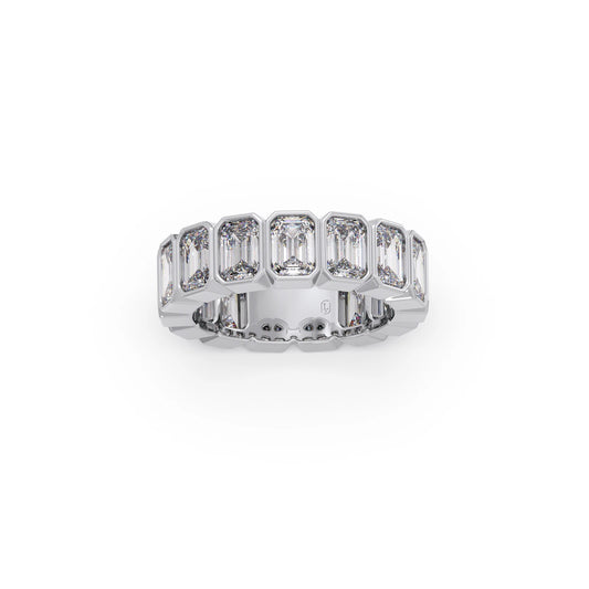 2.4ct Emerald Cut Diamond Eternity Band