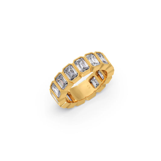 2.4ct Emerald Cut Diamond Eternity Band