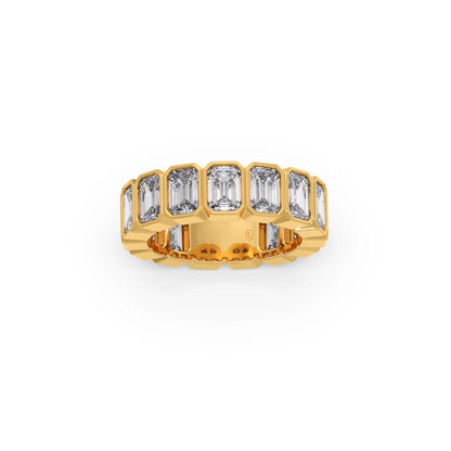2.4ct Emerald Cut Diamond Eternity Band