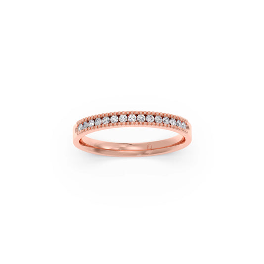 Round Diamond Channel Eternity Band 0.16ct