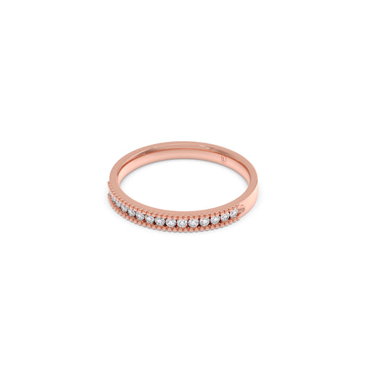 Round Diamond Channel Eternity Band 0.16ct