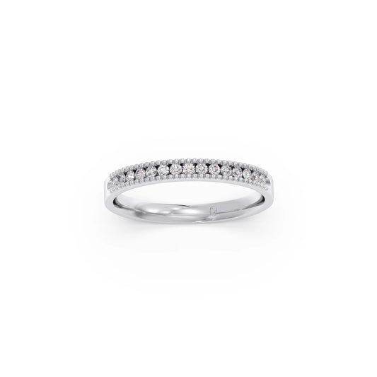 Round Diamond Channel Eternity Band 0.16ct