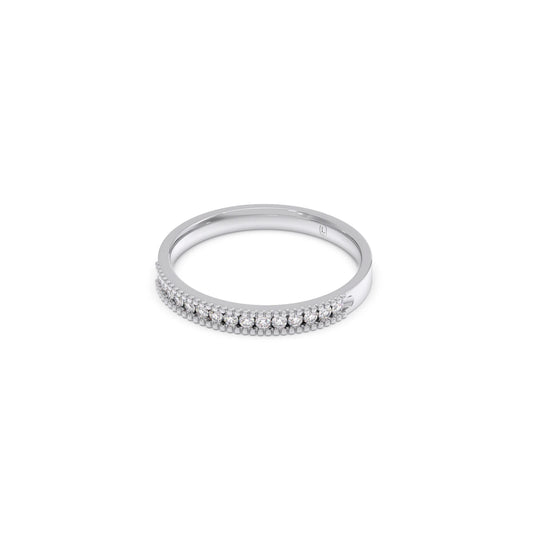 Round Diamond Channel Eternity Band 0.16ct