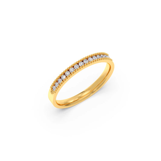 Round Diamond Channel Eternity Band 0.16ct