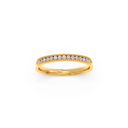 Round Diamond Channel Eternity Band 0.16ct