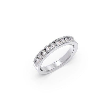 0.5ct Round Diamond Channel Eternity Band