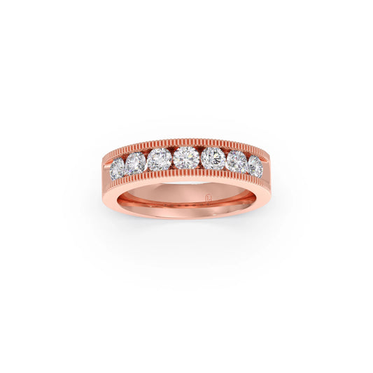 0.91ct Round Diamond Channel Eternity Band
