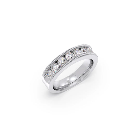 0.91ct Round Diamond Channel Eternity Band
