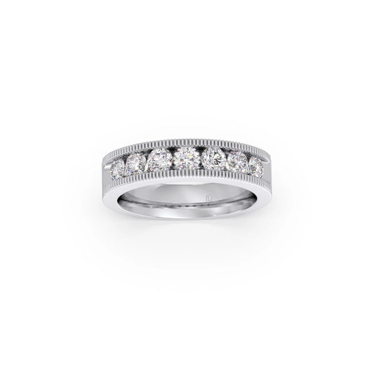 0.91ct Round Diamond Channel Eternity Band