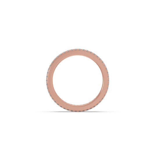 Round Microplate Prong Diamond Eternity Band 1.35CT