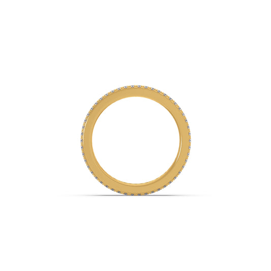 Round Microplate Prong Diamond Eternity Band 1.35CT