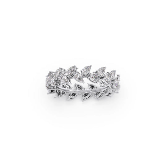 Pear Cut 0.85CT Diamond Eternity Band