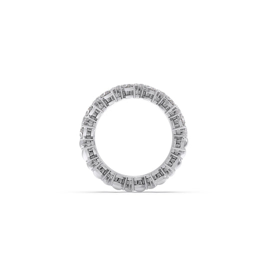 Pear Cut 0.85CT Diamond Eternity Band