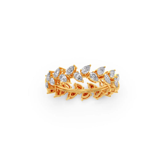 Pear Cut 0.85CT Diamond Eternity Band