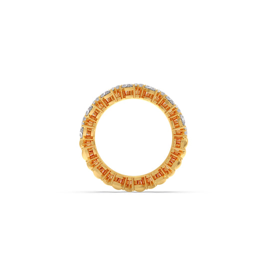 Pear Cut 0.85CT Diamond Eternity Band