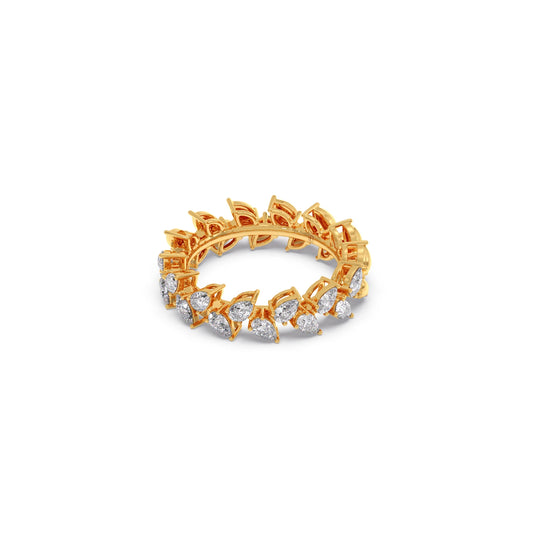 Pear Cut 0.85CT Diamond Eternity Band