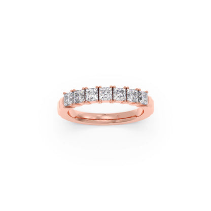 1.05ct Princess Cut Half Eternity Band