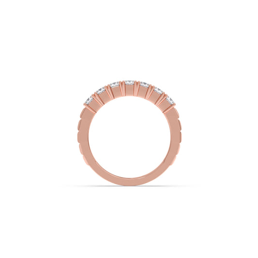 1.05ct Princess Cut Half Eternity Band